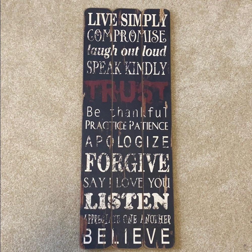 Cute rustic wooden sign